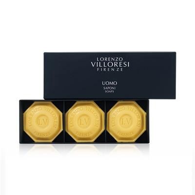 VILLORESI Uomo sapone 100 gr. in confezione regalo da 3 pezzi